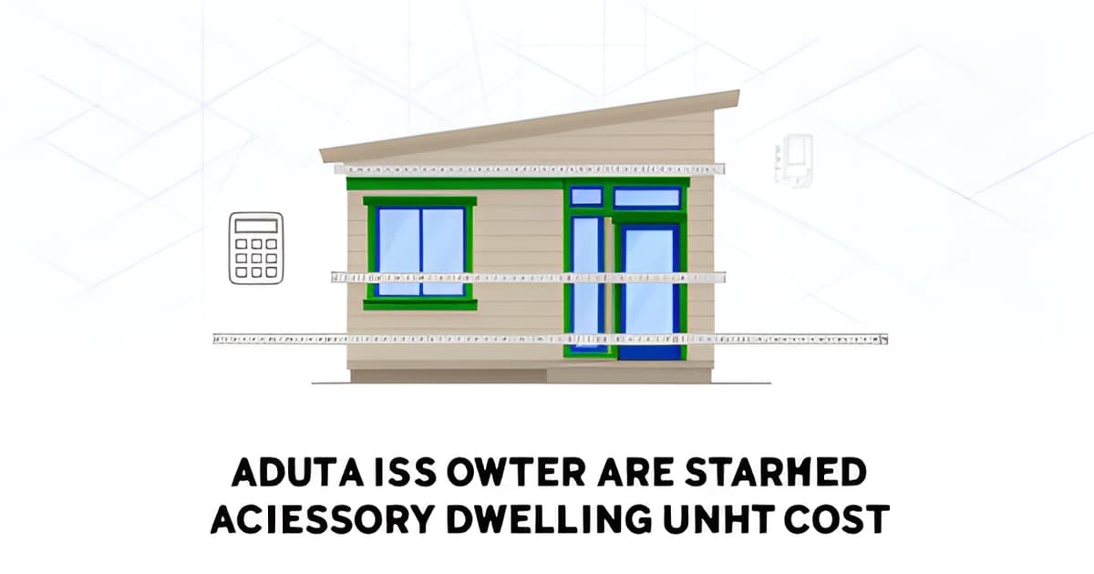 ADU Cost Calculator: How to Estimate Your Unit Before You Talk to Builders