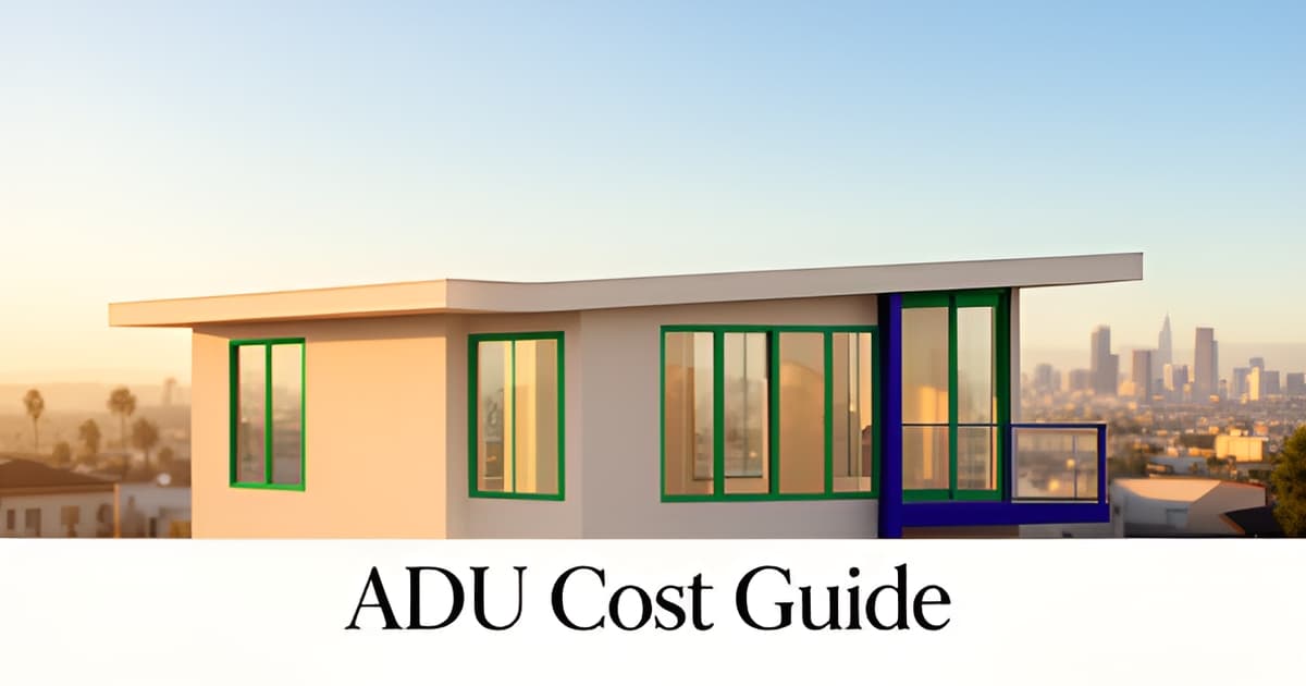 ADU Cost in Los Angeles: Per Square Foot and All-In Numbers