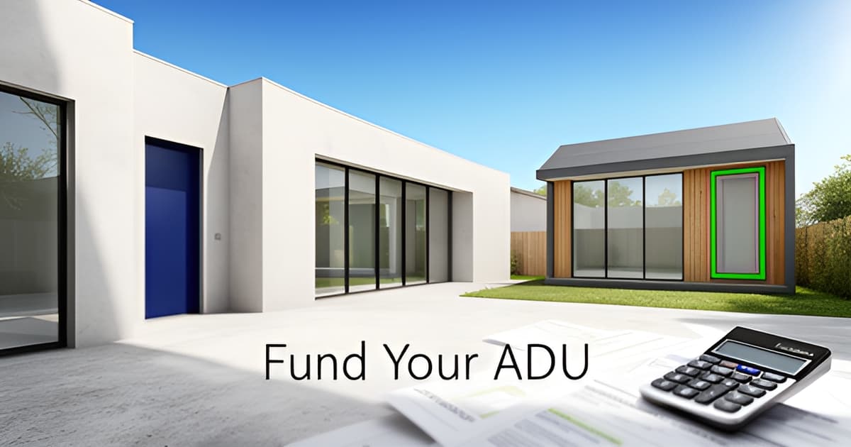 ADU Financing in California: HELOCs, Cash-Out, and ADU Loans
