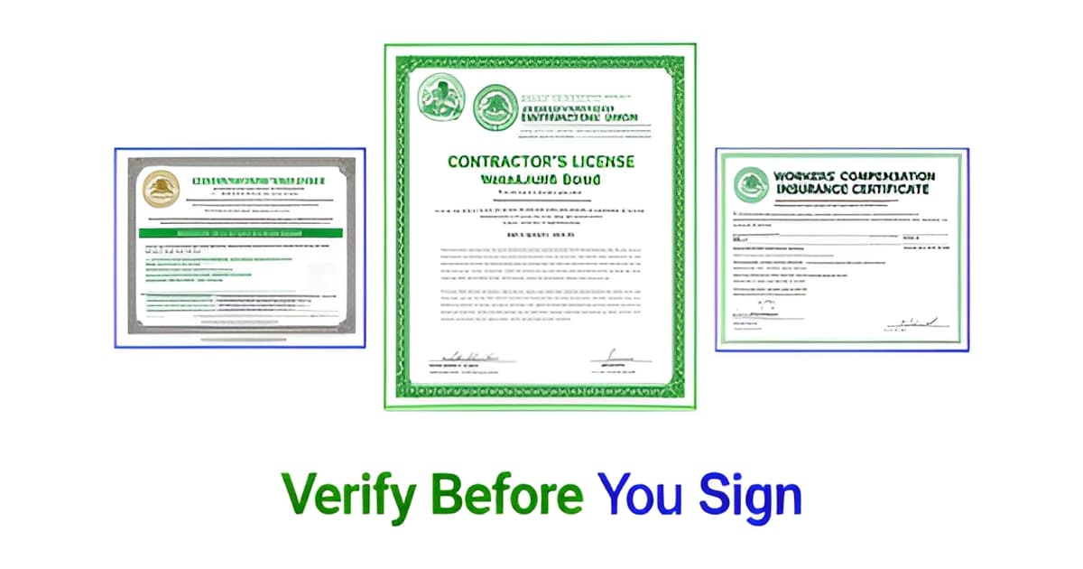 How to Verify a Contractor Is Licensed and Insured in California