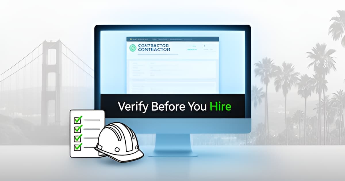 How to Verify a Contractor's License in California