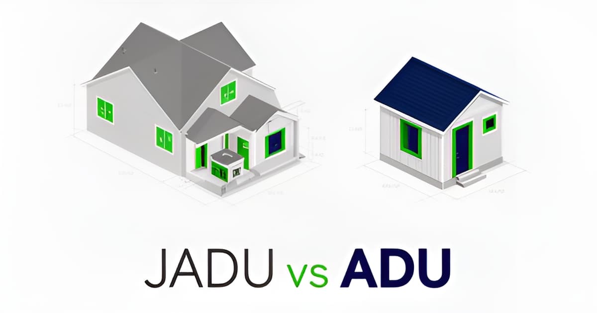 JADU vs ADU in California: Requirements and Cost Differences