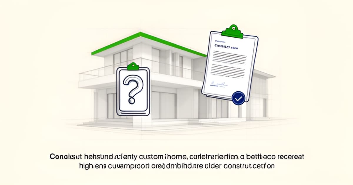 Questions to Ask a Custom Home Builder Before Signing