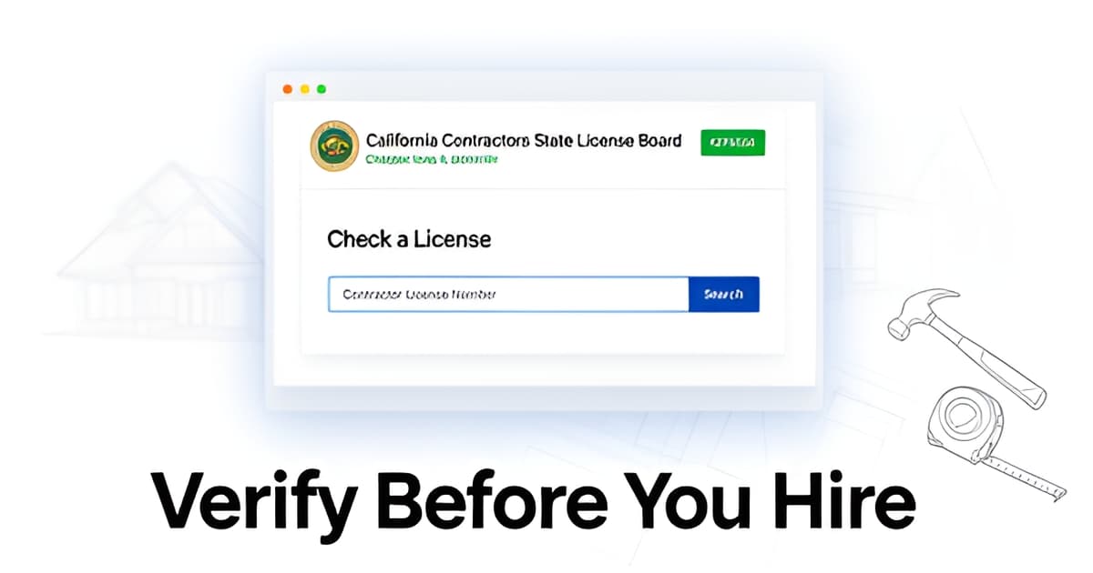 Verify a Contractor License in CA: CSLB Tools Walkthrough